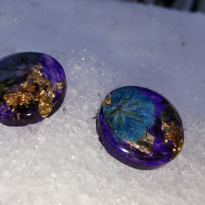 Kolczyki z kwiatami kwiatowe kolczyki gipsówka wrzosy kwiaty wkrętki