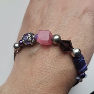 Bransoletka uniwersalna fiolet