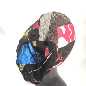 Czapka patchworkowa  damska