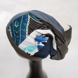 Czapka patchworkowa  damska