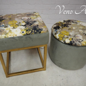 Komplet puf dekoracyjnych