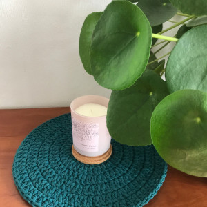 Podkładka na stół okrągła,pod talerz z sznurka.