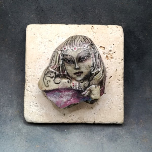 Kali fresk rzeżba naturalna Dusze Kamieni Stone Soul miniatura obraz 3d