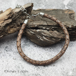 Bransoletka z rzemienia - beż