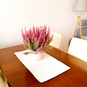 Bieżnik ręcznie robiony,obrus na stół ,35x60cm