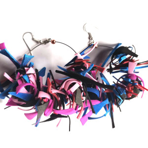 Kolczyki zwariowane bujne dlugie