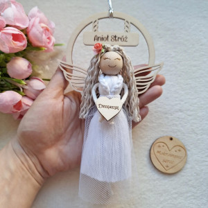 Anioł Stróż biały