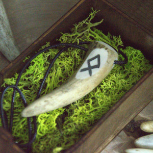 Wisiorek z poroża , Ochrona Wikinga, Othalan – znak runiczny