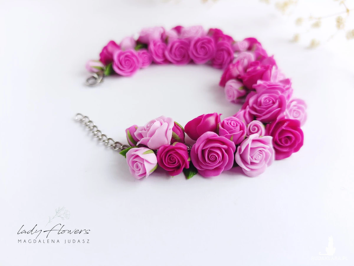Bransoletka z różami