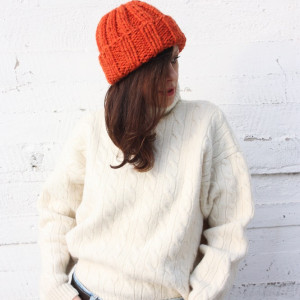 Czapka beanie wełna peruwiańska alpaka