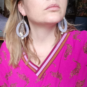 Kolczyki zwariowane bujne dlugie