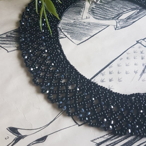 Naszyjnik Krywulka Black Lace nasz22-44