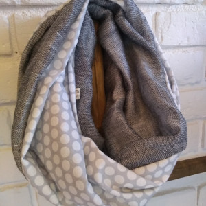 Lniano - bawełniany komin