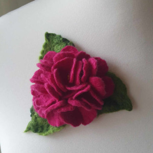 Broszka bukiecik fiołków