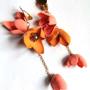 Klipsy kwiaty lekkie