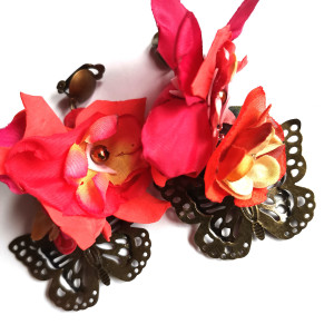 Klipsy kwiaty lekkie