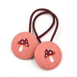 Gumki do włosów w muchomorki