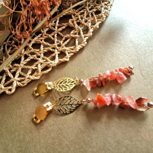 Klipsy lekkie z agatem