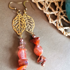 Kolczyki lekkie z agatem