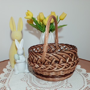 Koszyk na Święconkę Wielkanocną średni 22cm