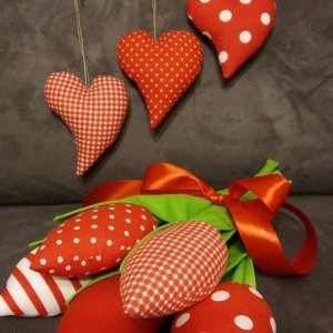 Bukiet tulipanów + serduszka