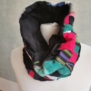 Komin patchworkowy  wiosenny