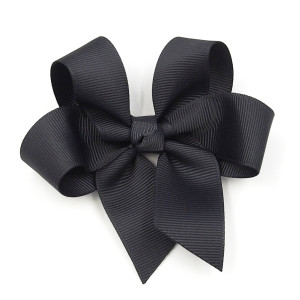 Spinka do włosów duża kokarda big bow antracyt