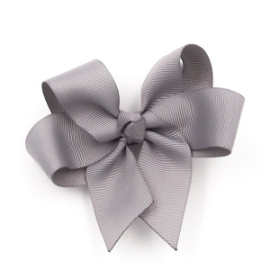 Spinka do włosów duża kokarda big bow silver