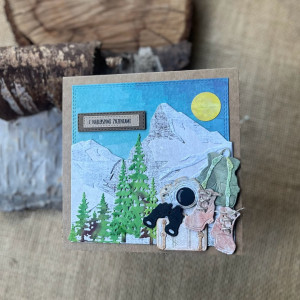 207,Kartka z górami