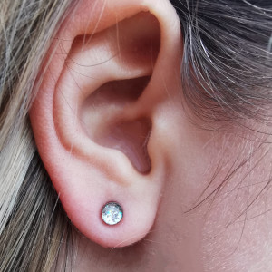 Kolczyki z brokatem kolczyki pełne blasku