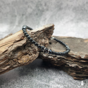 Bransoletka drobna - onyks i kryształki