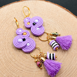 LILIOWE KOLCZYKI SUTASZ Z CHWOSTAMI