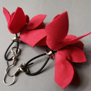 Kolczyki  kwiaty lekkie