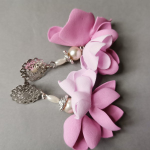 Kolczyki  kwiaty lekkie