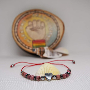 Bransoletka z kamienia rodonit