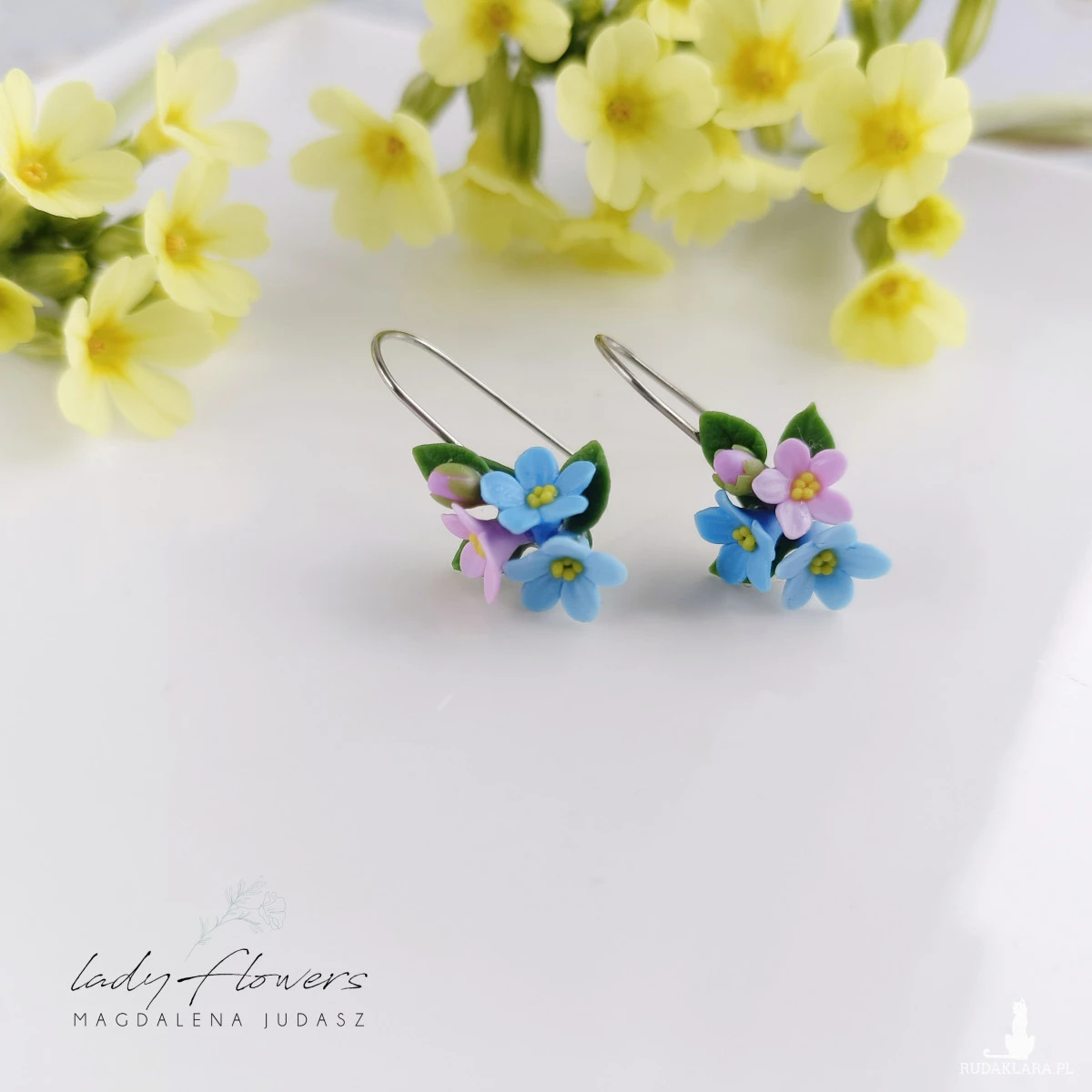 Kolczyki niezapominajki