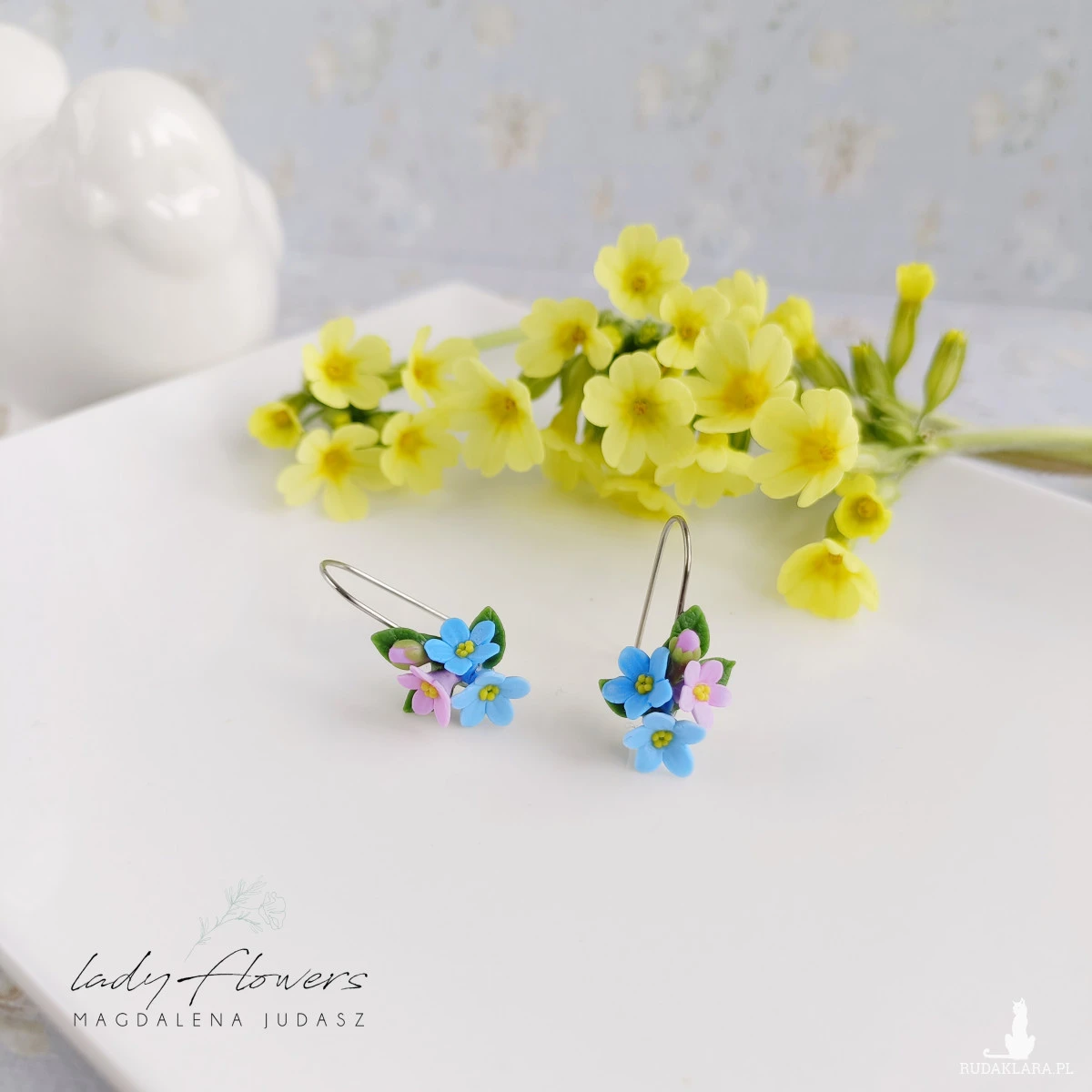 Kolczyki niezapominajki