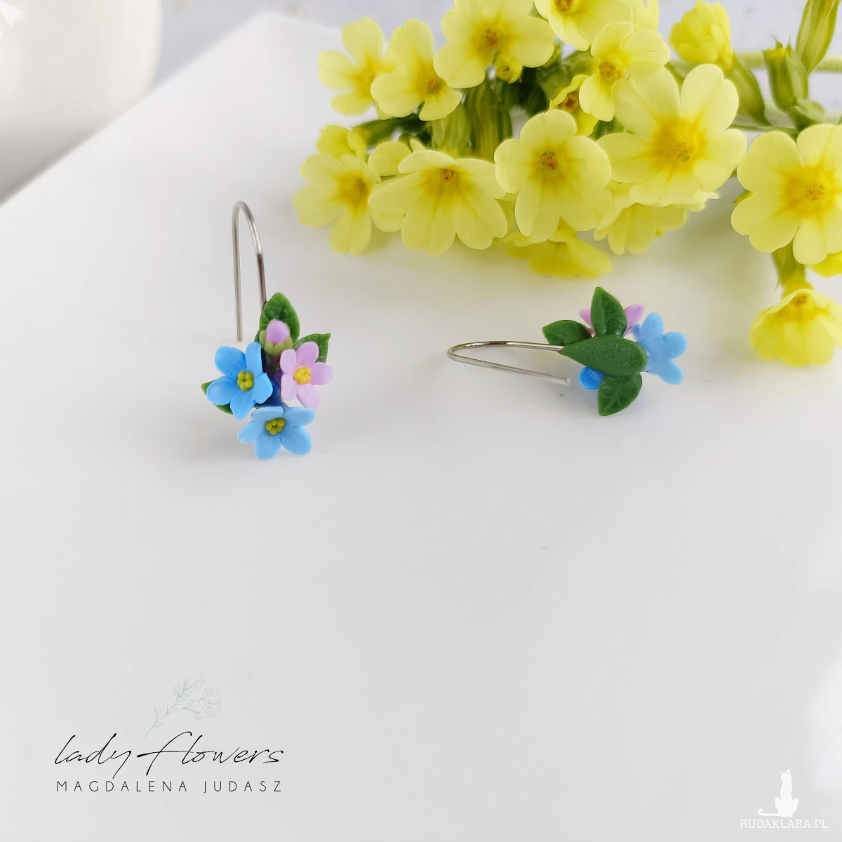 Kolczyki niezapominajki