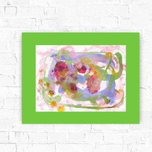 kolorowa abstrakcja malowana ręcznie, nowoczesny obraz 30x40, boho grafika na ścianę, oryginalny rysunek do biura, abstrakcyjny obrazek do salonu,  obrazek do sypialni, rysunek do przedpokoju