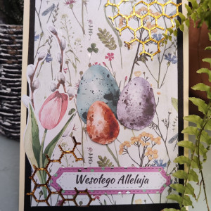 Kartka świąteczna ręcznie wykonana handmade na Wielkanoc