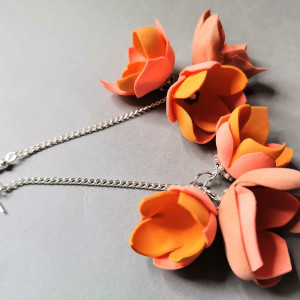 Kolczyki  kwiaty herbaciane