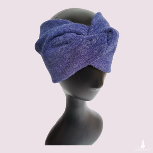 ciepła wełniana opaska turbanowa