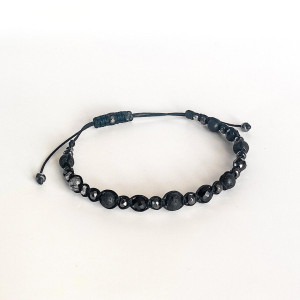 Bransoletka z kamieniami "Black Rhapsody"