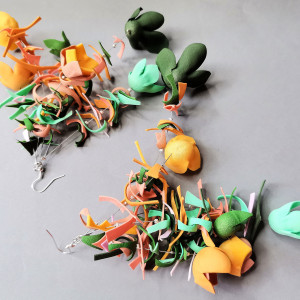 Kolczyki  kwiaty wiosenne