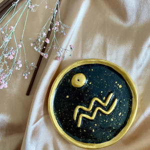 Podstawka pod kadzidła znak zodiaku Wodnik