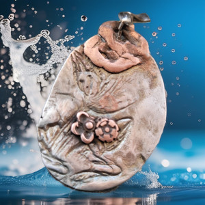 Autorski wisior glinka art clay