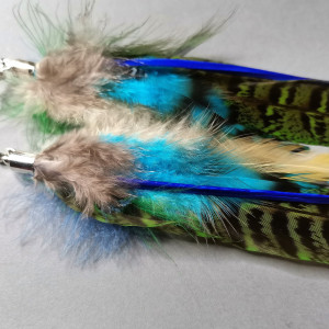 Kolczyki długie pióra