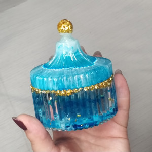 Szkatułka z żywicy epoksydowej