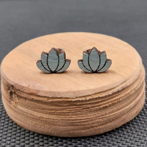 Kolczyki drewniane LILIE