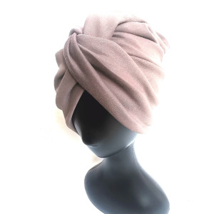 Turban boho brązowy